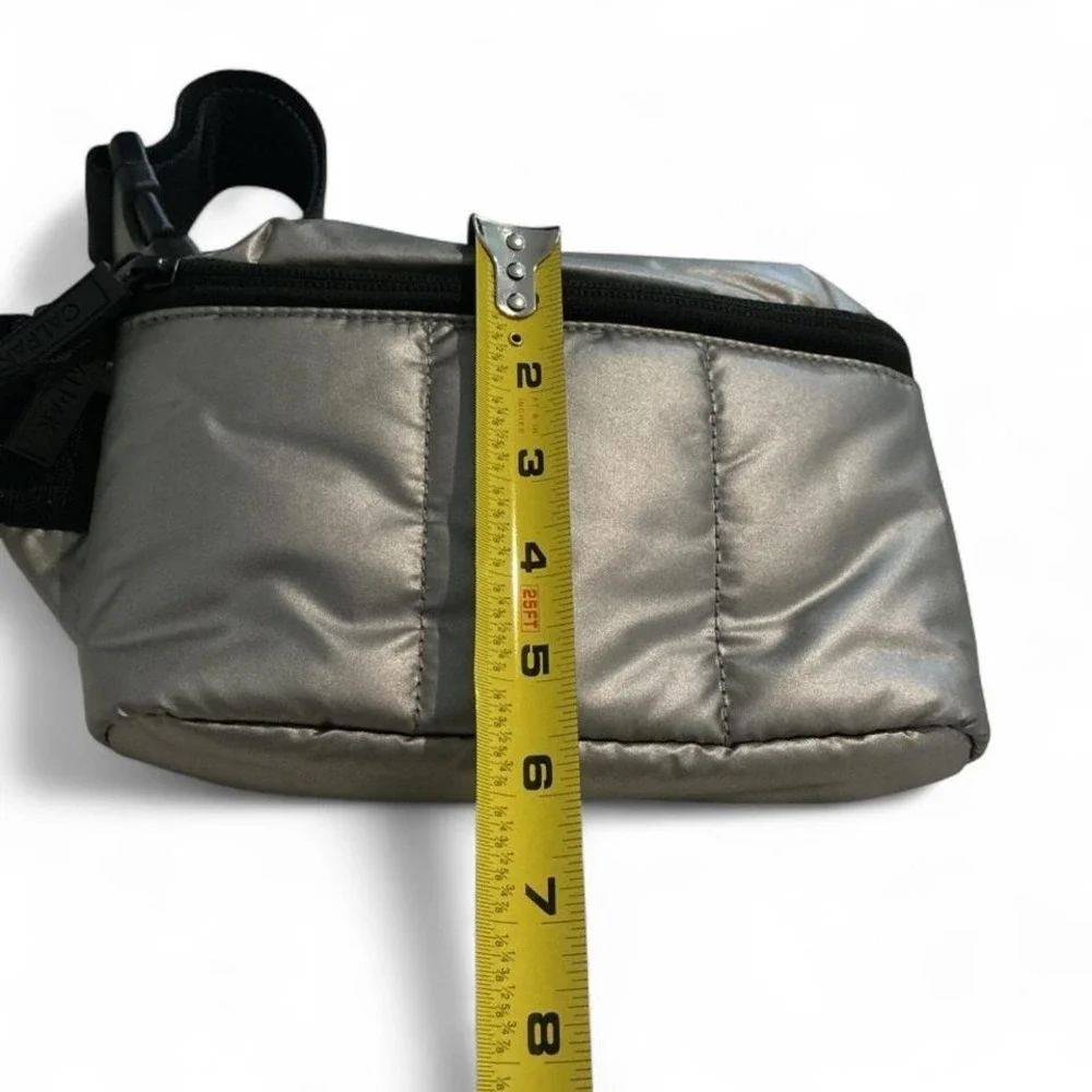 CALPAK Luka‎ Mini Belt Bag Unisex Mini Gunmetal NEW Metallic Quilted Fanny Pack